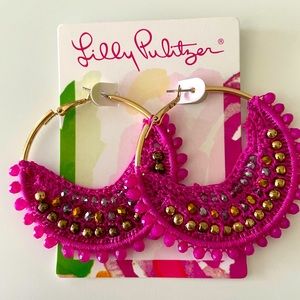 LilllyPulitzer Hoop earrings